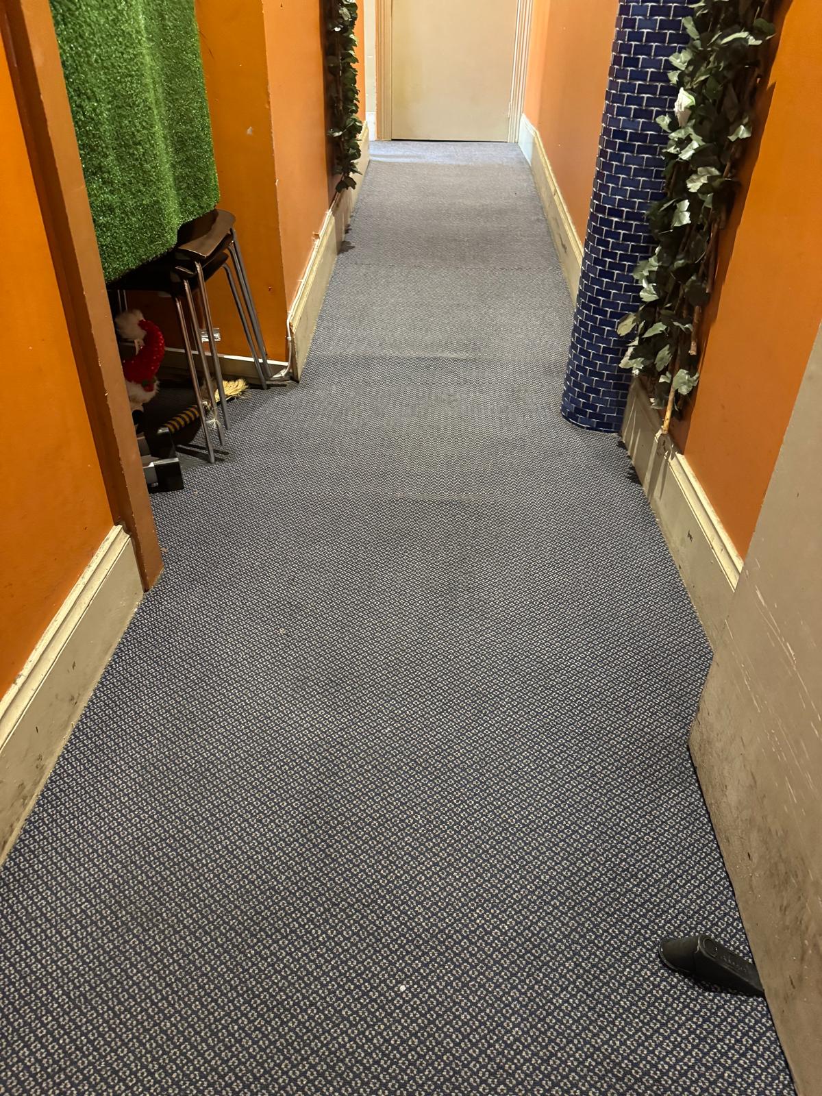 Cleaned residential carpet from a PCC job