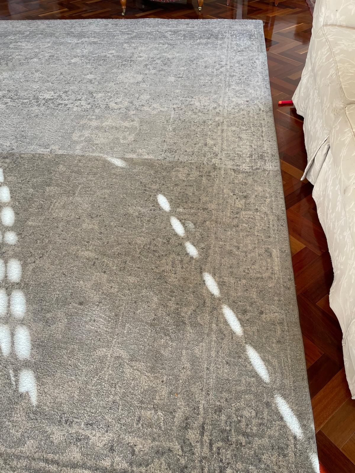 Carpet cleaning result after deep extraction