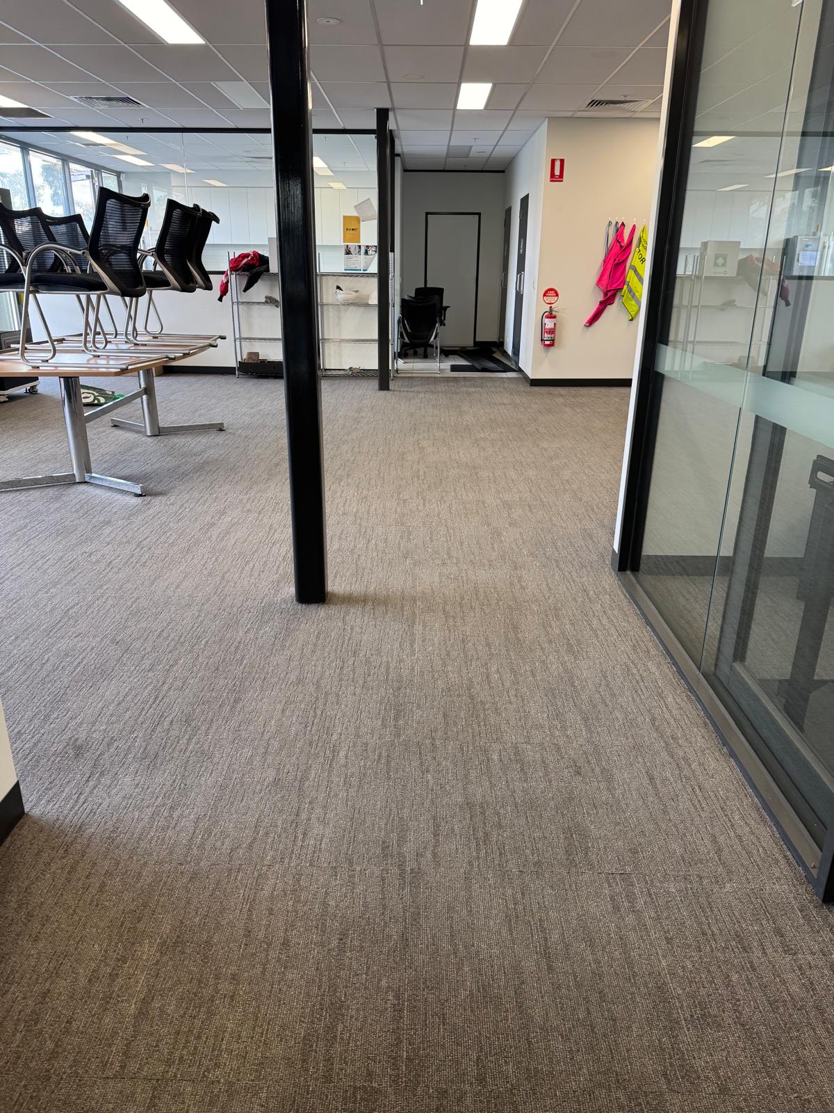 Carpet cleaning result after deep extraction