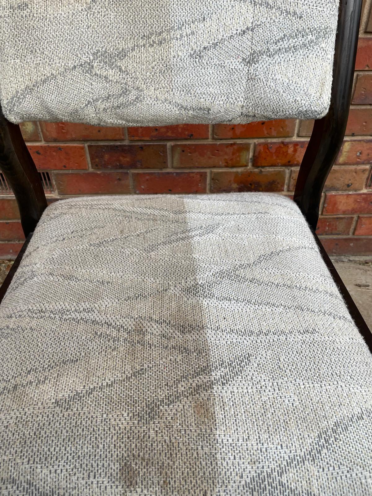 Cleaned fabric seating after professional extraction