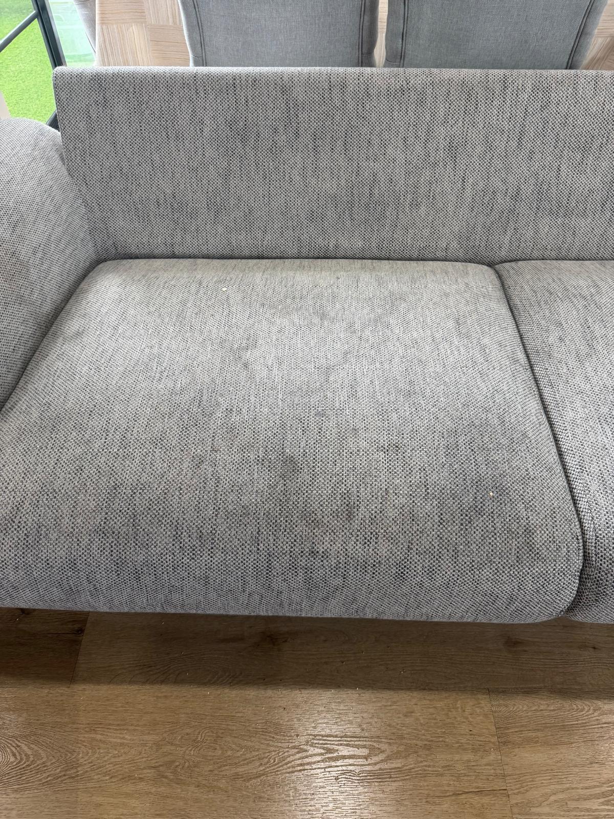 Cleaned fabric seating after professional extraction